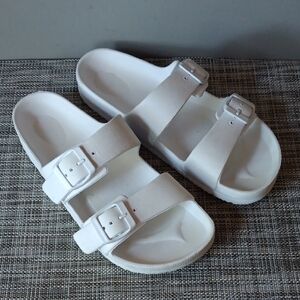 Target White Double Strap Sandals